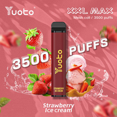 Sữa đá dứa Vape dùng một lần 3500 Puffs 1200mah Với cuộn lưới 16 hương vị