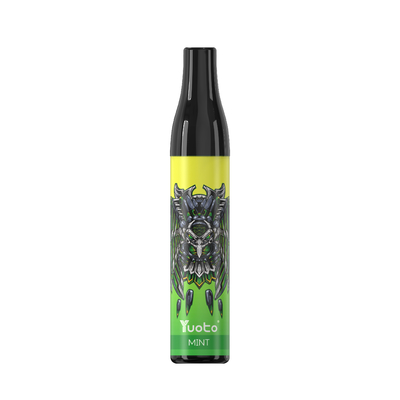 YUOTO Chai 600 Puffs Bình xịt hơi dùng một lần POD Bạc hà 20mg Cuộn lưới nicotin 2% TPD