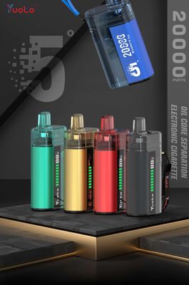 0% 2% 5% Năng lượng nicotine YUOTO Vape dùng một lần với dòng không khí điều chỉnh và cuộn dây DualMesh