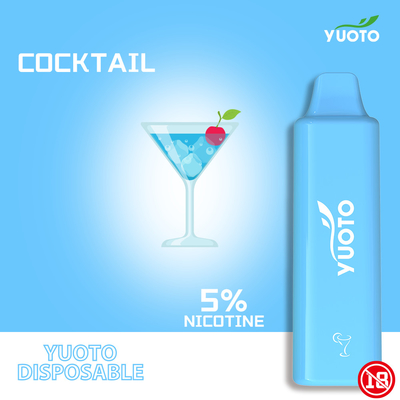 5% Nicotine 1500 Puffs Thiết bị Vape dùng một lần với pin 800 mah