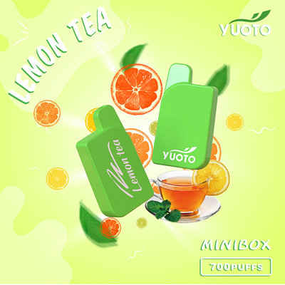 2% 5% Nicotine Yuoto Mini Box 700 Puffs Vape Dùng một lần 3.6V Đầu vào Voitage
