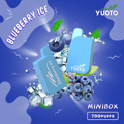 2% 5% Nicotine Yuoto Mini Box 700 Puffs Vape Dùng một lần 3.6V Đầu vào Voitage
