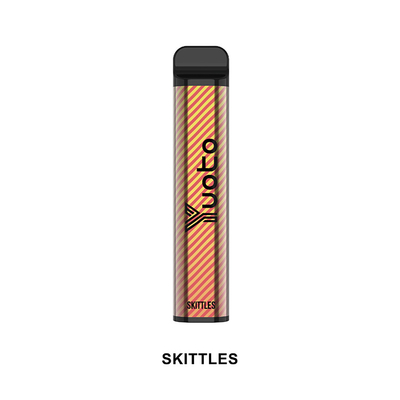 Yuoto 2500 Puffs Flavors Flavors Pen Kit 23 hương vị 5% 1200 mAh Pin dùng một lần Nho Đá Phổ biến ở Ấn Độ
