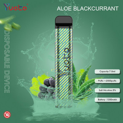Yuoto 2500 Puffs 23 vị 7 ML Dung lượng pin 1200 mAh Mint Ice