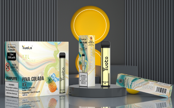 Hương vị ban đầu Yuoto XXL 2500 Puff, Thuốc lá E dùng một lần 2% Nicotine nhà máy sản xuất