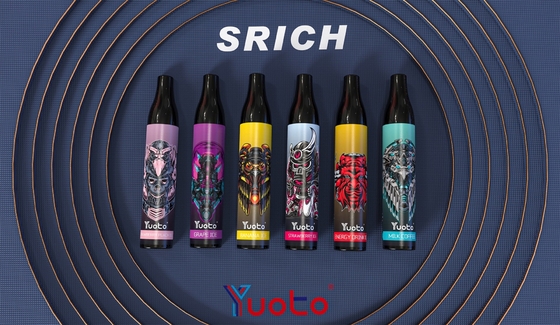 Original Yuoto 2000 Puffs Vape Mesh Coil dùng một lần 6ml E Juice Pin 850mAh E-Cigarettes Vape Pen