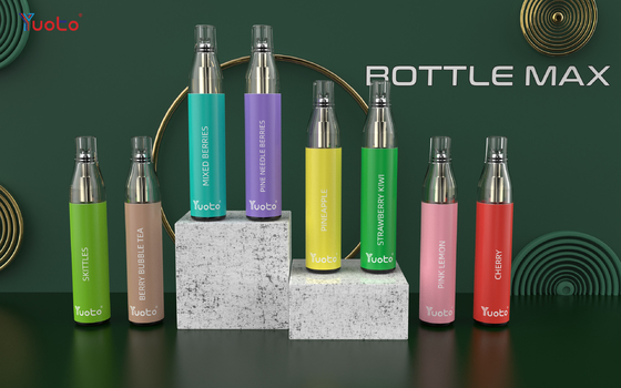 100% Nguyên bản Yuoto chai tối đa 600 Puffs Vape dùng một lần 2ml 400mah ở Châu Âu với TPD