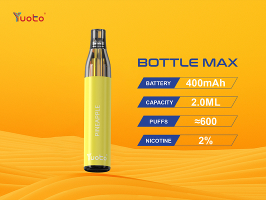 Tpd Được chứng nhận chai Yuoto tối đa 600puff 2.0ml Cuộn lưới đa hương vị dùng một lần