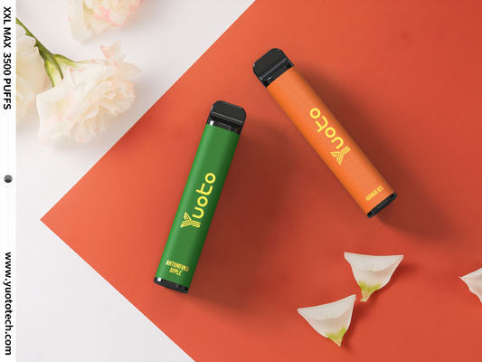 mới Yuoto XXL MAX 3500 Puffs Vape dùng một lần cuộn dây bạc hà hương vị băng bạc hà