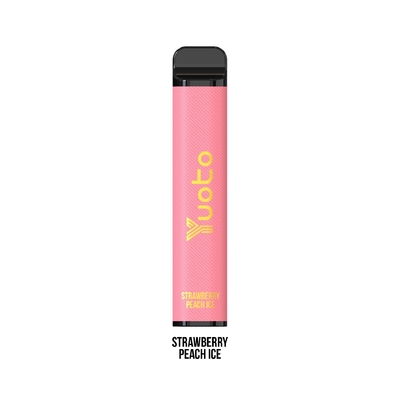 50mg Nicotine Yuoto dùng một lần E Cig 3500 Puffs Dâu đào 1200mAh 9ml Nước ép E