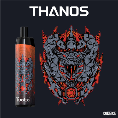 Yuoto Thanos 5000 Puffs Vape Pen dùng một lần Hookah với cuộn lưới pin 14ml E-Liquid 650mAh