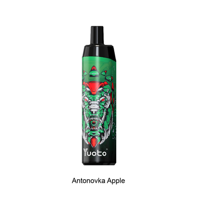 Hương vị táo Thuốc lá Vape 5000 Puffs E dùng một lần với cuộn lưới 14ml Pin E-Liquid 650mAh