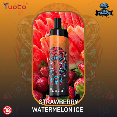 Watermelon Ice Vape dùng một lần Yuoto Thanos 5000 Puffs E Thuốc lá với cuộn lưới 14ml Pin E-Liquid 650mAh