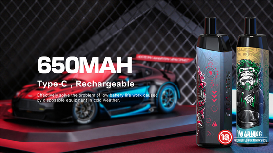 2022 Hàng Mới Về Thuốc Lá Điện Tử Vape Dùng Một Lần 14ml Pin E-Liquid 650MAh Băng Nho Cho Nhà Phân Phối Puff