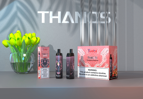 Strawberry Watermelon Ice 5000 Puffs Vape Pod dùng một lần Yuoto Thanos Lưới cuộn 14ml Pin Ejuice 650mAh từ Trung Quốc
