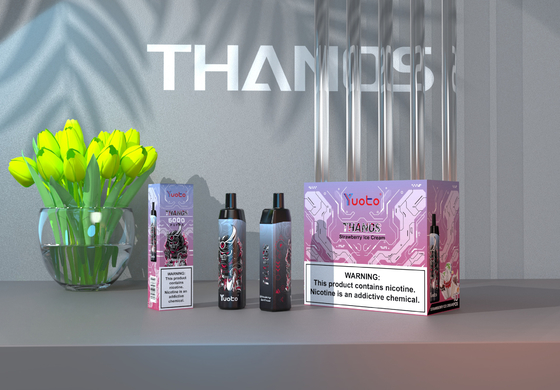 Vape Pod dùng một lần 5000 Puffs Hương vị chuối Yuoto Thanos Lưới cuộn 14ml Ejuice Pin 650mAh Bulking Nhà máy Trung Quốc