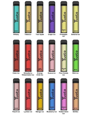 XXL 2500 nhát Vape Vaporizer dùng một lần Pin 1200mAh 7.0ml Ejuice 0% 2% 5% Nicotine từ Nhà máy Yuoto Original