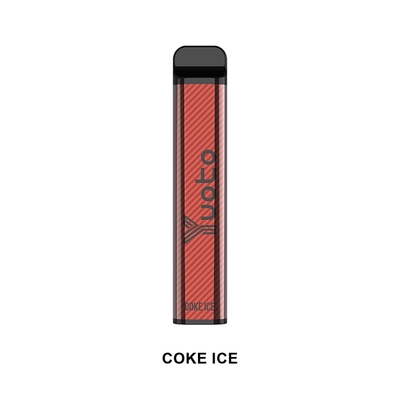 Que thuốc lá điện tử Yuoto xXL 2500 Puffs Vape Coke Ice dùng một lần 7ml vẻ ngoài sành điệu