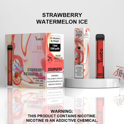Nhà máy Trung Quốc Bán buôn Bút Vape dùng một lần với Pin 7ml E-Liquid 1200mAh Strawberry Kiwi Ice