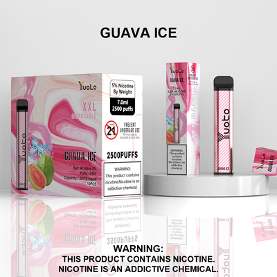 Nhà máy Trung Quốc Bán buôn Bút Vape dùng một lần với Pin 7ml E-Liquid 1200mAh Strawberry Kiwi Ice