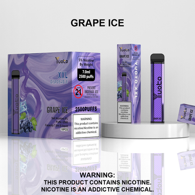 Nhà máy Trung Quốc Bán buôn Bút Vape dùng một lần với Pin 7ml E-Liquid 1200mAh Strawberry Kiwi Ice