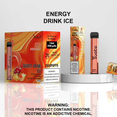 Nhà máy Trung Quốc Bán buôn Bút Vape dùng một lần với Pin 7ml E-Liquid 1200mAh Strawberry Kiwi Ice