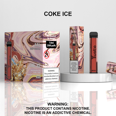 Nhà máy Trung Quốc Bán buôn Bút Vape dùng một lần với Pin 7ml E-Liquid 1200mAh Strawberry Kiwi Ice