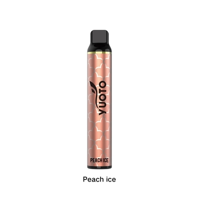 Yuoto Vape dùng một lần tốt nhất 2022 Peach Ice Luscious Bán buôn Châu Âu 3000 Puffs 50mg Nicotine