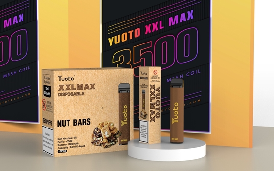 Thiết bị tạo hơi thuốc lá Yuoto E chính hãng XXL MAX 3500 Puffs Kits Đậu phộng caramel