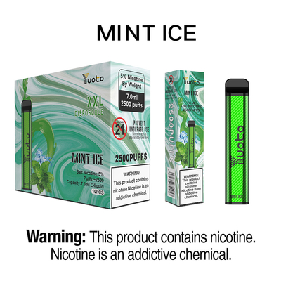 Bán buôn trực tiếp tại nhà máy Yuoto XXL 5% Nicotine 2500 Puffs Pina Coloda Hương vị đá dùng một lần Thuốc lá điện tử Vape