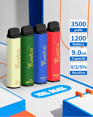 2023 Bản phát hành mới Logo tùy chỉnh chất lượng cao Yuoto 3500 Puff Thanh Vape Nut dùng một lần Hương vị