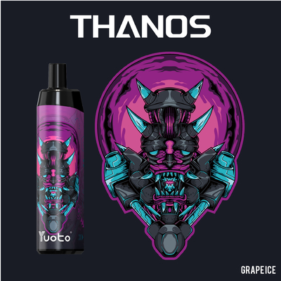 Máy hóa hơi dùng một lần 5% Nicotine Yuoto Thanos 5000 Puffs Pen Hookah 14ML 650mAh Lưới cuộn với loại C