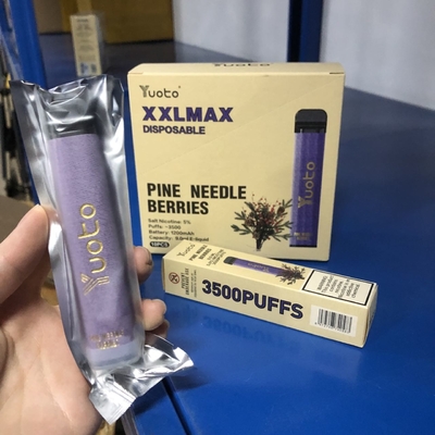Nhà máy mới Yuoto XXL MAX 3500 Puffs Vape dùng một lần Hương vị quả kim thông
