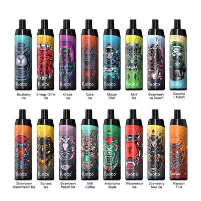 Phổ biến nhất Yuoto Grape Ice Vape dùng một lần Thanos 5000 Puffs 50mg Lưới cuộn có thể sạc lại