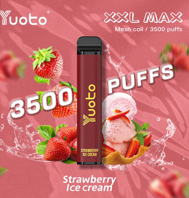 16 Hương vị Yuoto XXL Max 3500 Puffs Vape dùng một lần 9.0ml E Juice 1200mAh