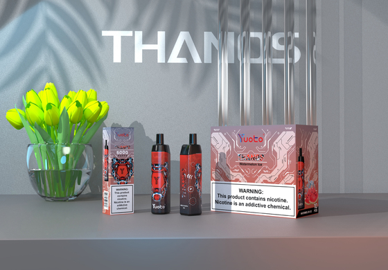 5% Nicotine Yuoto Thanos 5000 Puffs Pen Hookah 14ML 650mAh Lưới cuộn với loại C