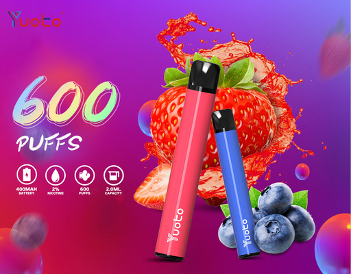 Có thể thay thế 5 màu Tpd Vape Pod, Thiết bị Mod hộp mực 600 Puffs trực tiếp