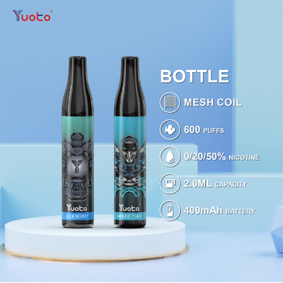 Hương vị nước nho Yuoto Chai Max, 600 Puffs Loại Vape Pen mới