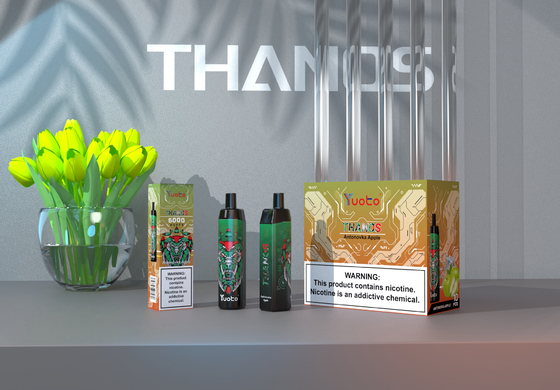 Nhà máy Yuoto chính thức hương vị trái cây dùng một lần véc ni vape 5000 Puffs Mint ice Arabic