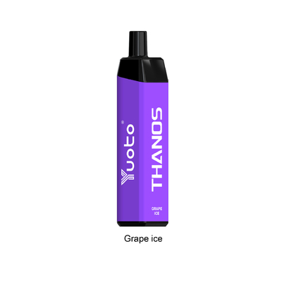 Nước ép điện tử dùng một lần Yuoto thanos Vape 5000 Puffs msds bình xịt dùng một lần Nước đá nho