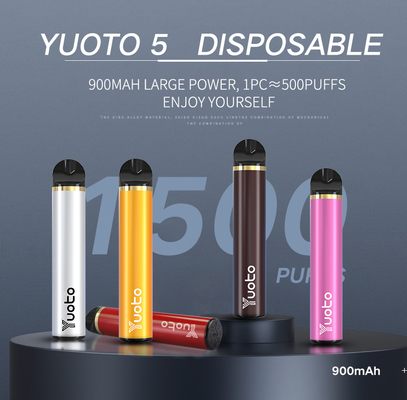 100% Original 1500 Puffs Thuốc lá điện tử Yuoto 900mAh 5ml Dùng một lần Pre-Filledfactory Bán buôn E Cig Vaporizer 2