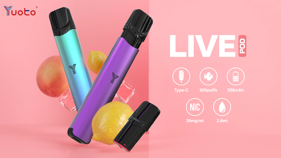 Bao gồm Cổng sạc Type C được thiết kế đẹp mắt yuoto Live 600 nhát với hơn 40 mùi.