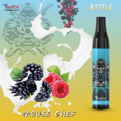 Yuoto Vaporizer dùng một lần 20mg Nicotine Vapes Chai 600 Puffs Mouse Chef Cuộn lưới 2ml