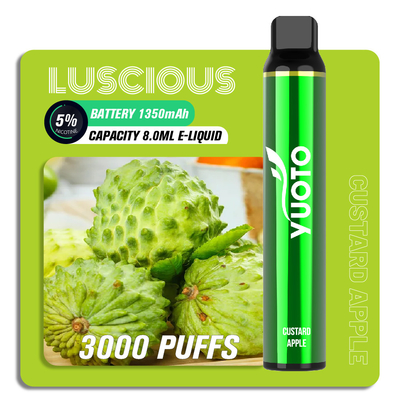 OEM ODM Fruit Flavour Puff Bar Vape Pen, 8ml 3000 Puff Yuoto Luscious Vape dùng một lần