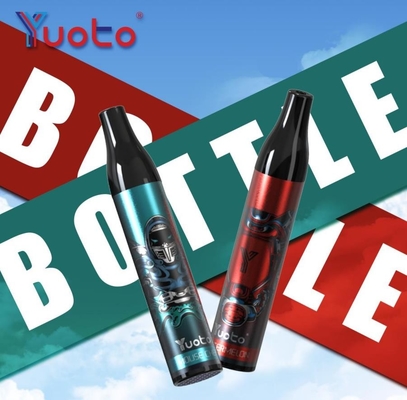 2ml E Liquid Yuoto được nạp sẵn Chai 600 Puffs Cuộn lưới 400mAh RoHS FCC dùng một lần