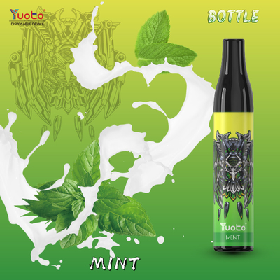2ml E Liquid Yuoto được nạp sẵn Chai 600 Puffs Cuộn lưới 400mAh RoHS FCC dùng một lần