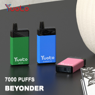 Original Yuoto Vape dùng một lần Beyonder 7000 Puffs Rechargeable Mesh Coil 15 Flavour Original