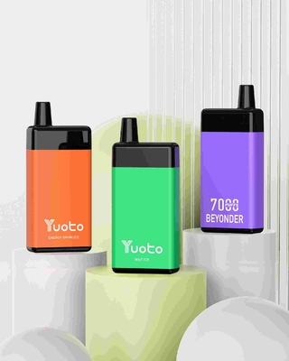 Yuoto Beyonder hương vị dùng một lần vape 7000 puffs sạc lại không có nicotine 5% E chất lỏng