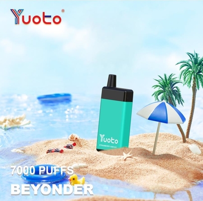 Yuoto Beyonder hương vị dùng một lần vape 7000 puffs sạc lại không có nicotine 5% E chất lỏng