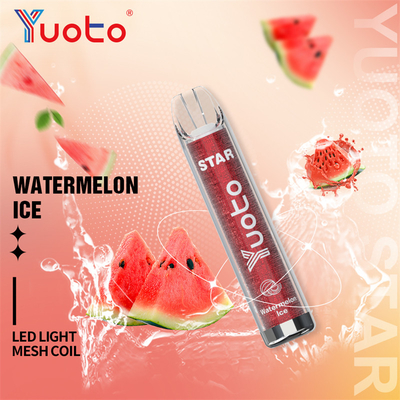 16 màu Yuoto Vape Star 1000mAh 3.2V Pin Thuốc lá điện tử